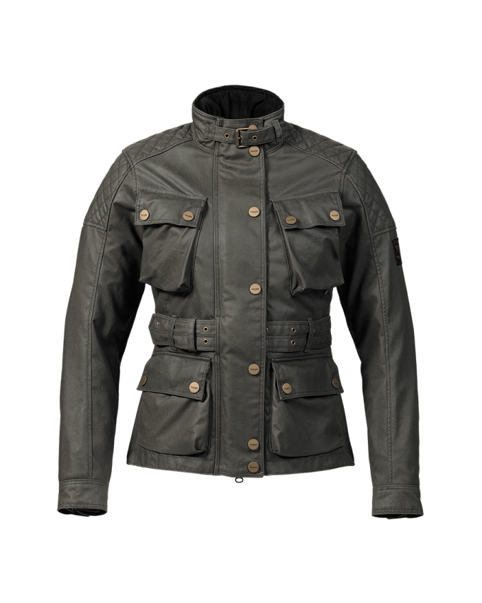 Oilskin motorcycle jacket top